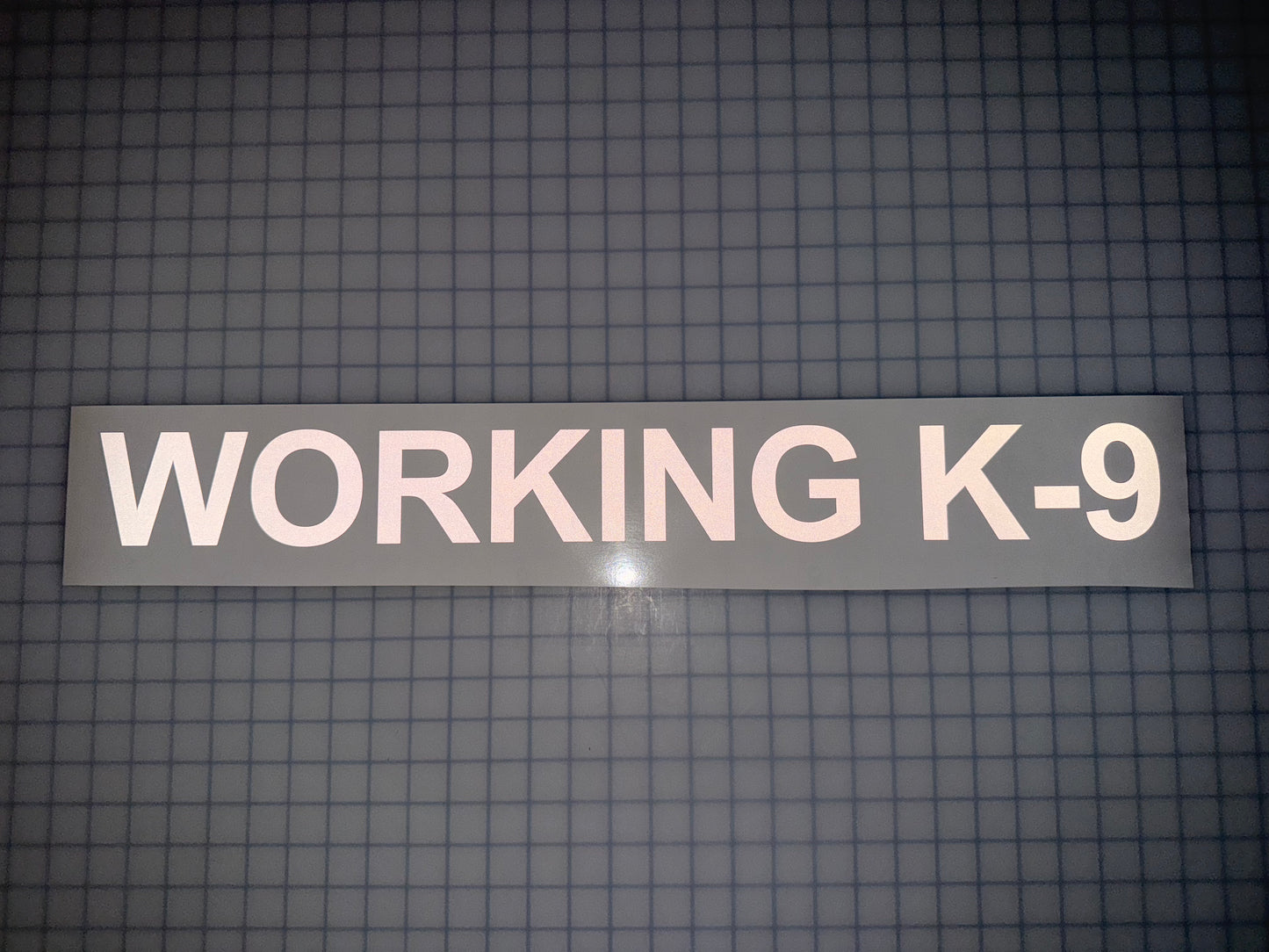 "WORKING K-9" 3"x26" Reflective Decal Bold - Reflective Pro
