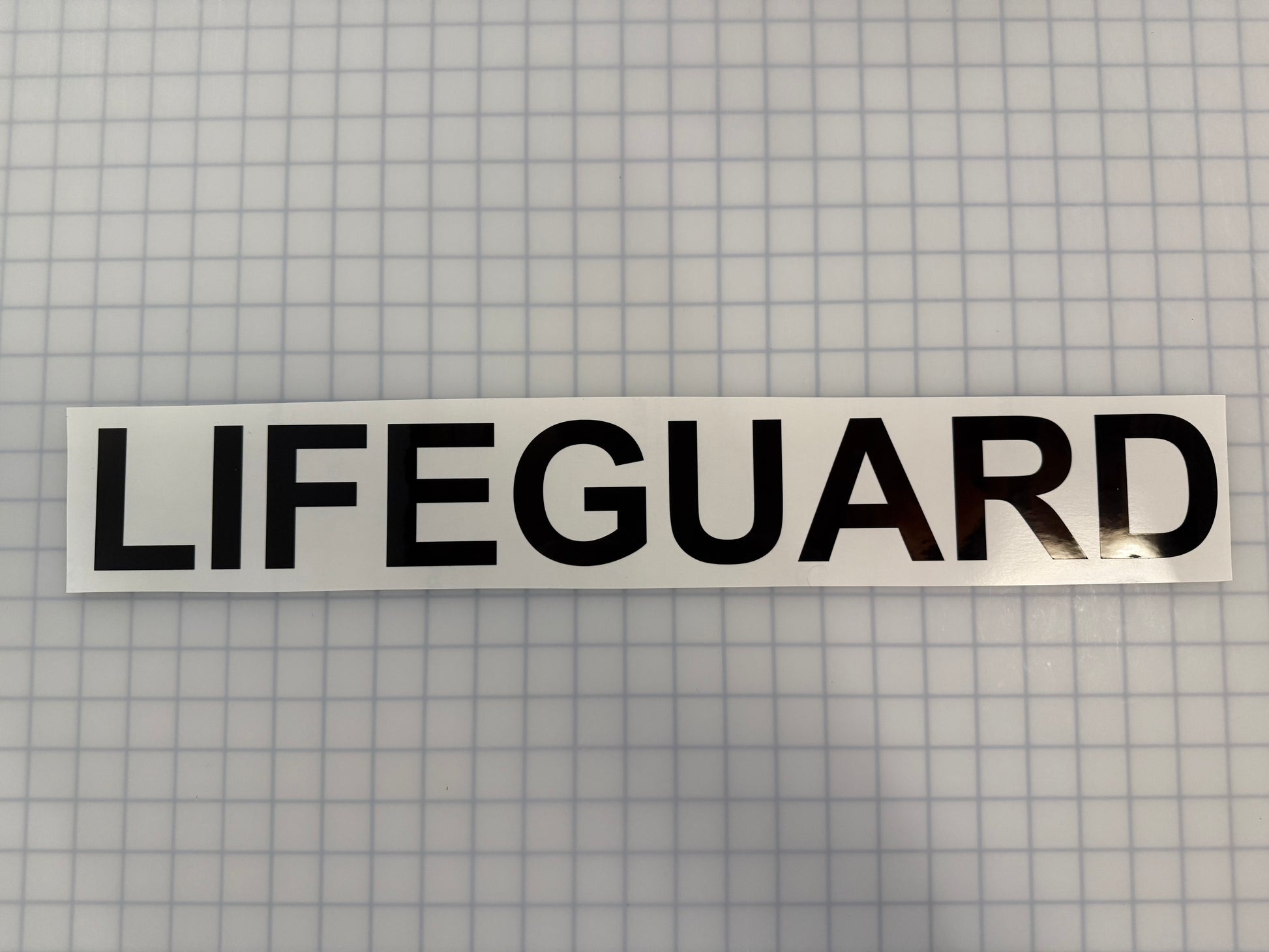 "LIFEGUARD" 3"x23" Reflective Decal Bold - Reflective Pro