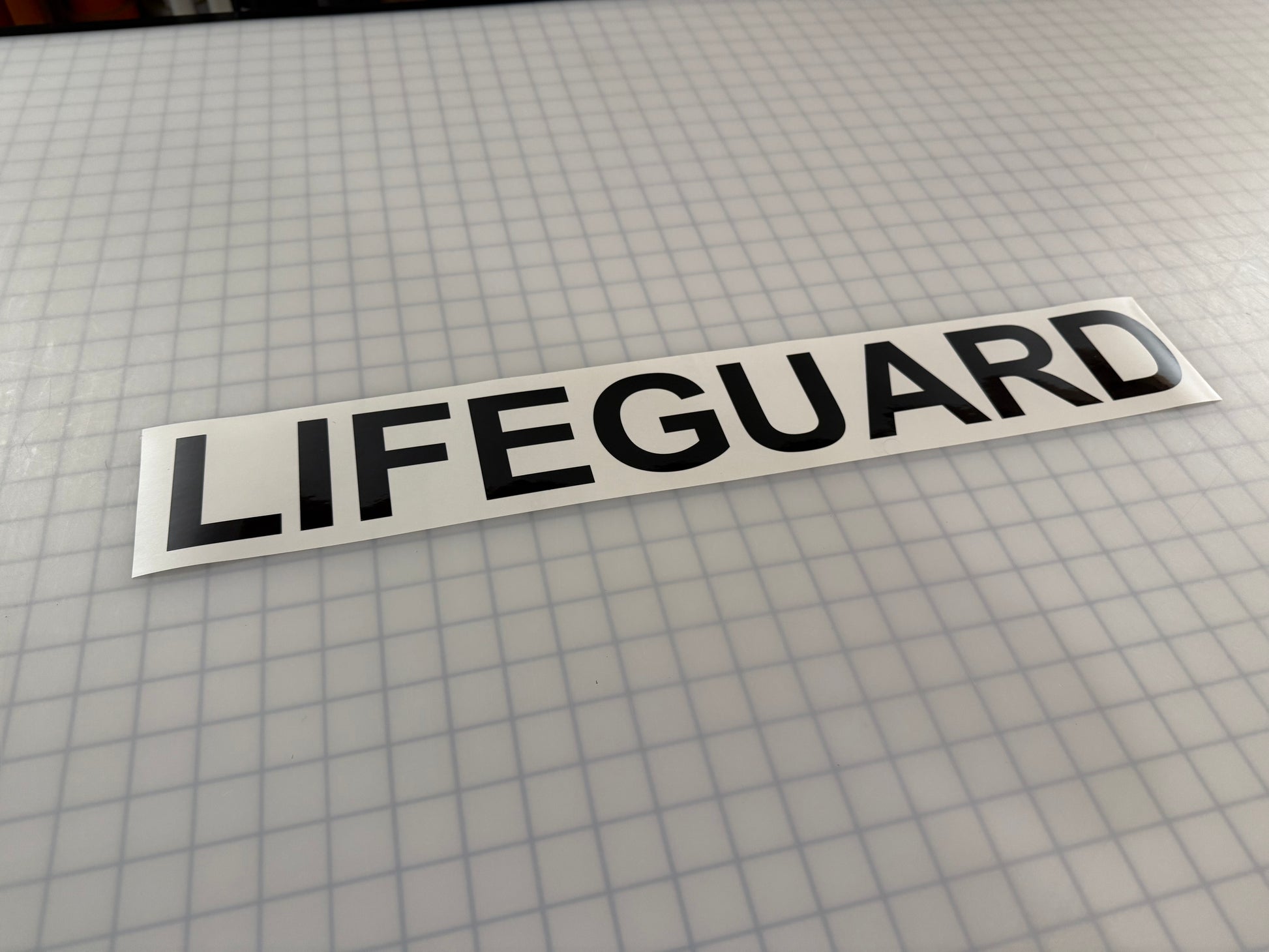 "LIFEGUARD" 3"x23" Reflective Decal Bold - Reflective Pro