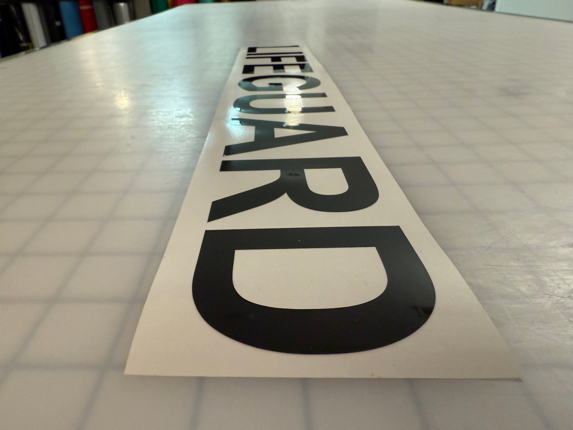 "LIFEGUARD" 3"x23" Reflective Decal Bold - Reflective Pro