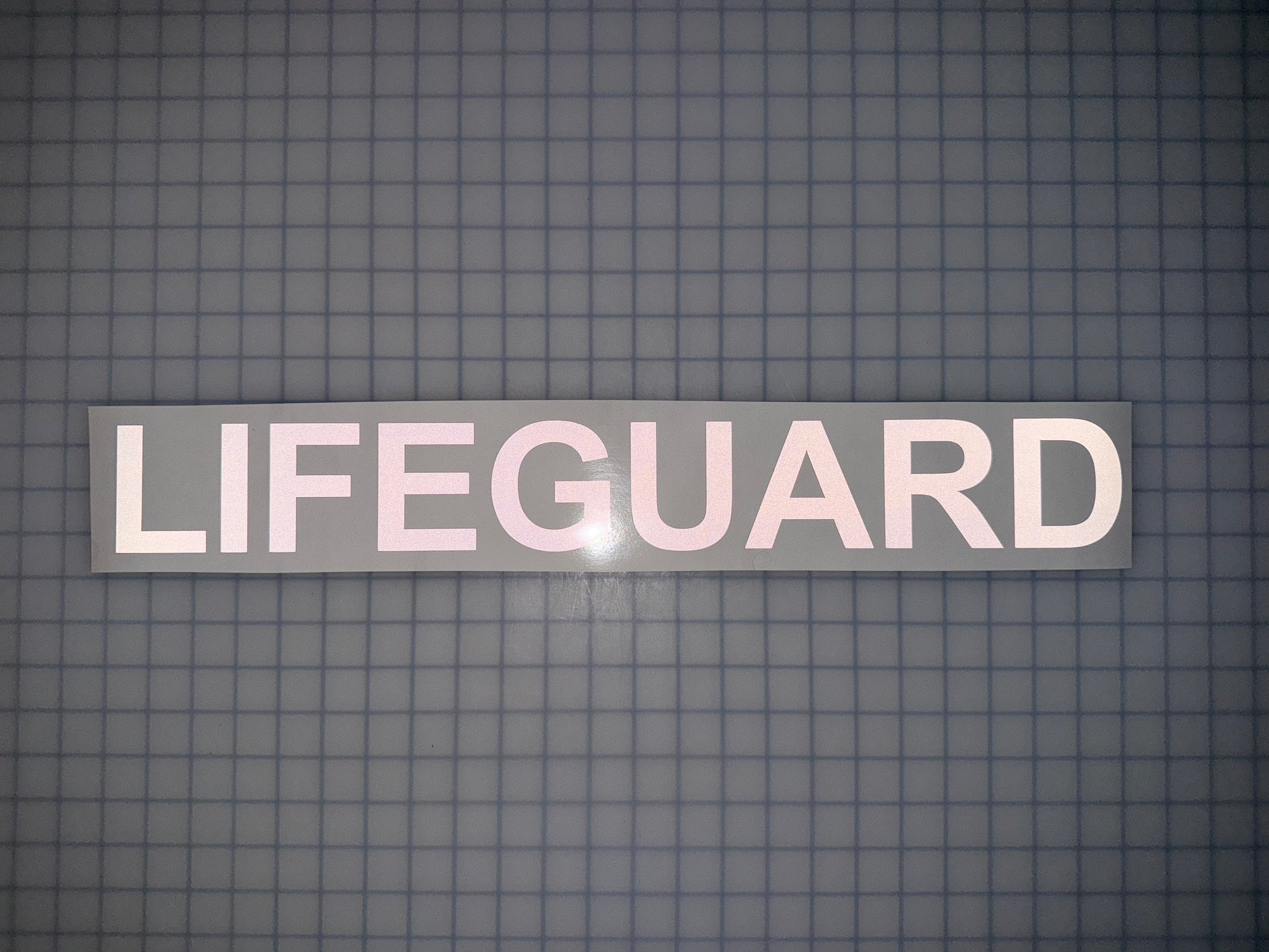 "LIFEGUARD" 3"x23" Reflective Decal Bold - Reflective Pro