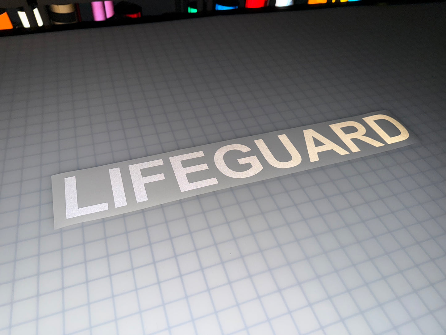 "LIFEGUARD" 3"x23" Reflective Decal Bold - Reflective Pro