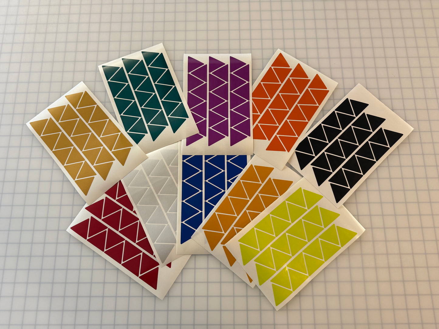 27 Reflective 1.5" ELG Triangles - Reflective Pro