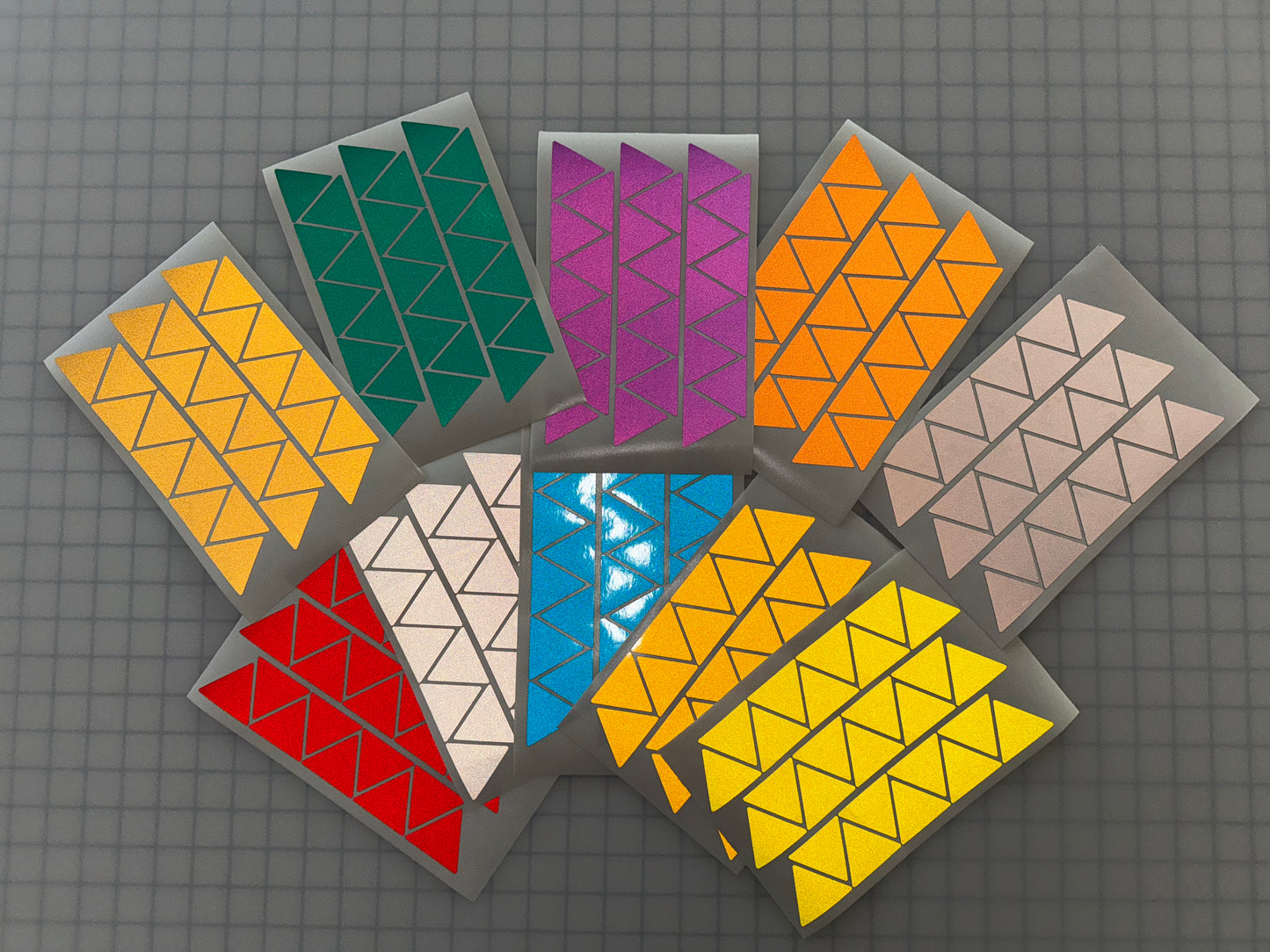 27 Reflective 1.5" ELG Triangles - Reflective Pro