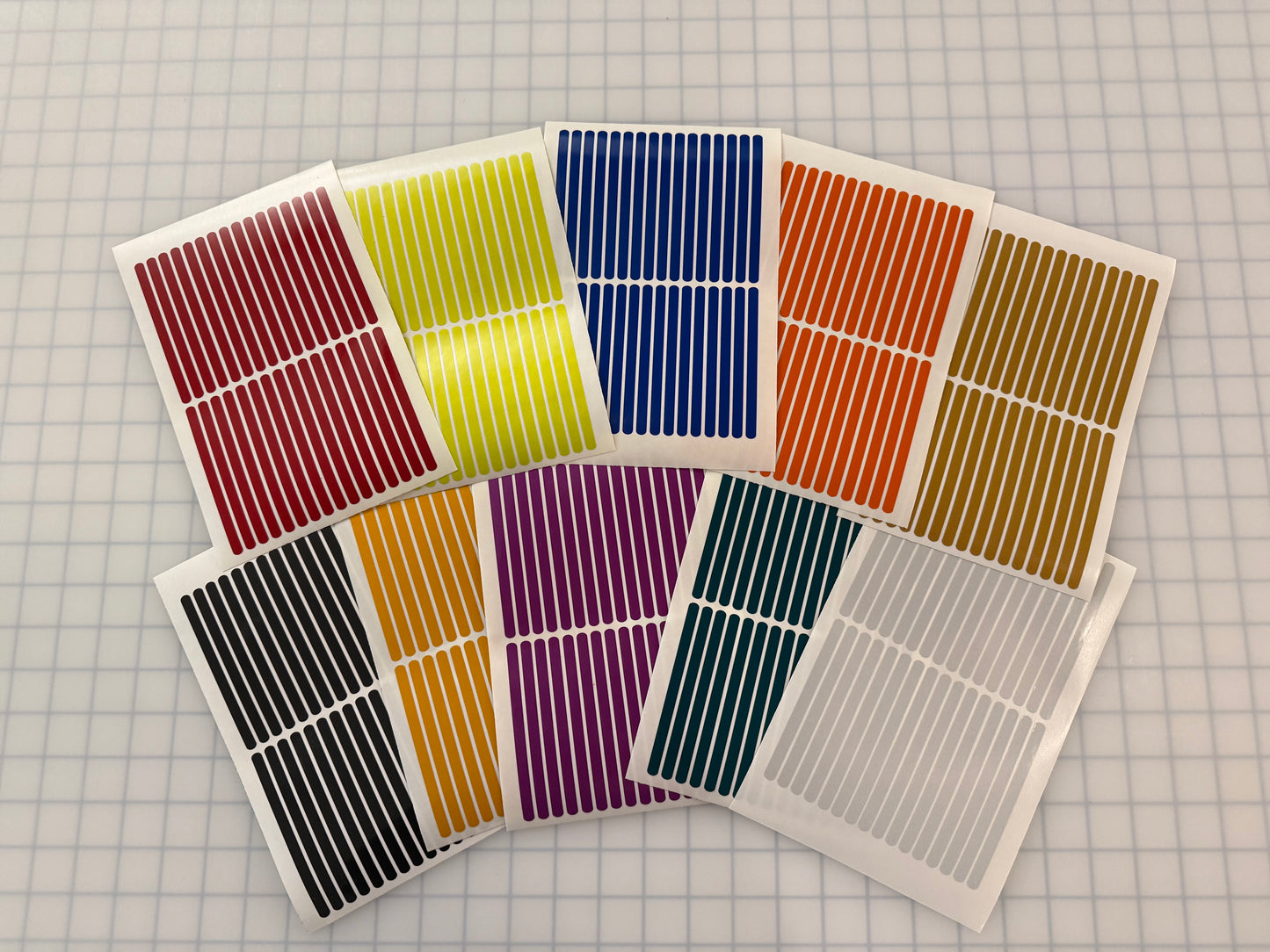 32 Reflective 0.25" x 4" ELG Strips - Reflective Pro