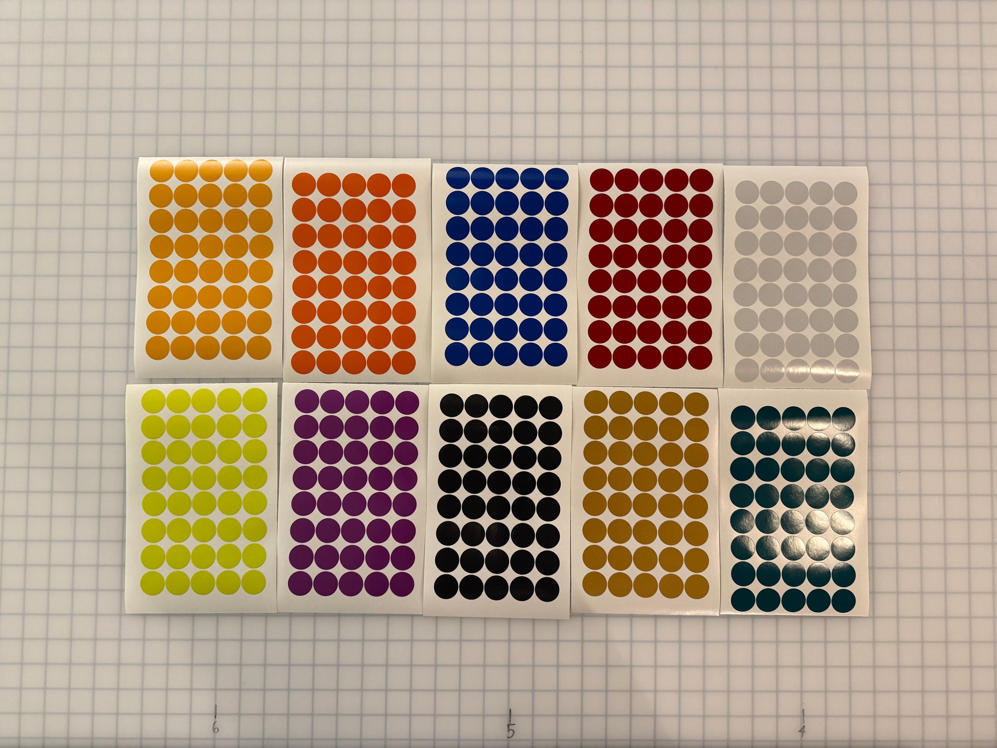 40 Reflective 1" ELG Dots (Circles) - Reflective Pro