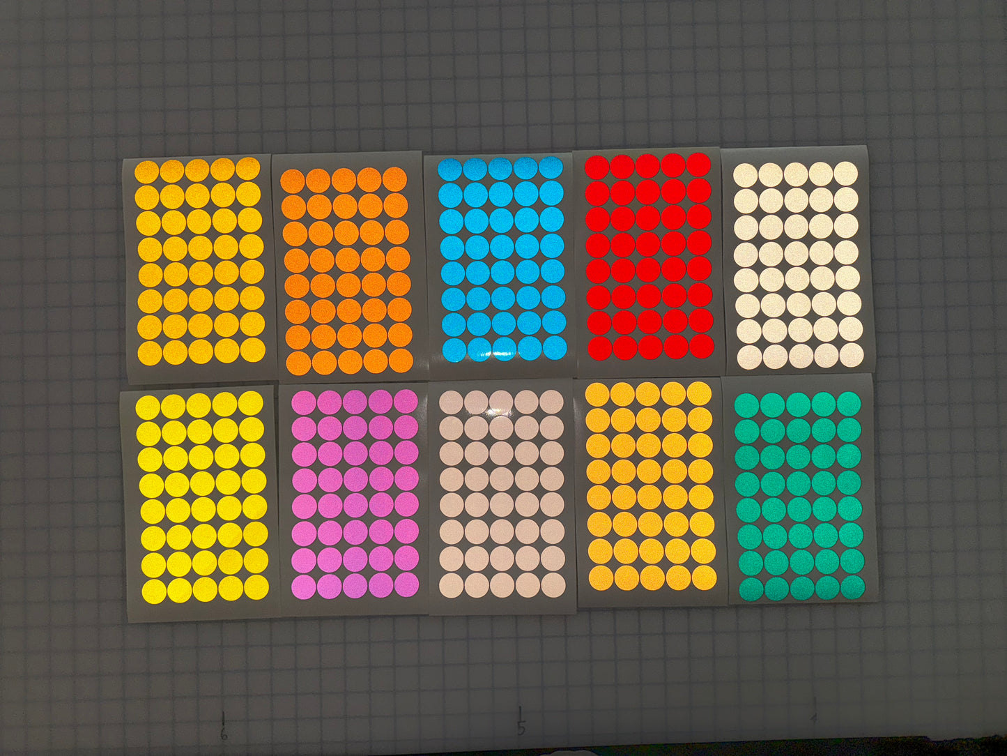 40 Reflective 1" ELG Dots (Circles) - Reflective Pro