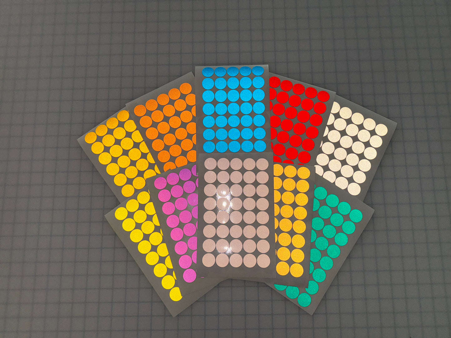 40 Reflective 1" ELG Dots (Circles) - Reflective Pro