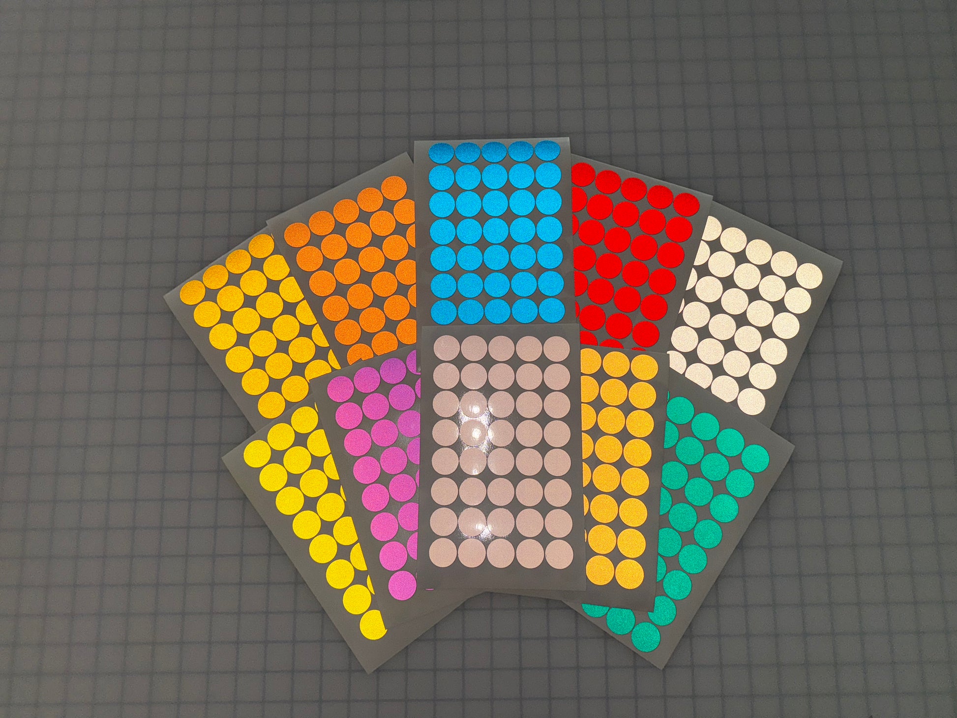 40 Reflective 1" ELG Dots (Circles) - Reflective Pro
