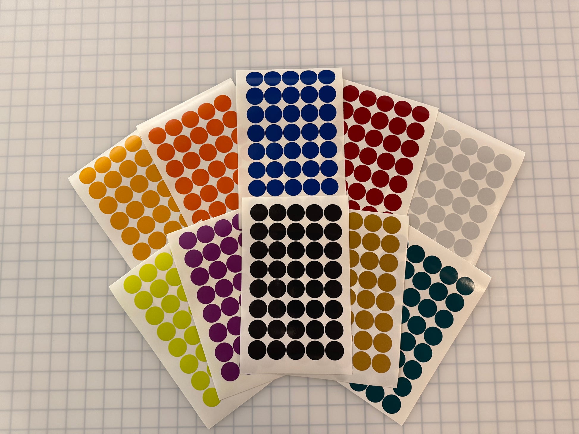 40 Reflective 1" ELG Dots (Circles) - Reflective Pro