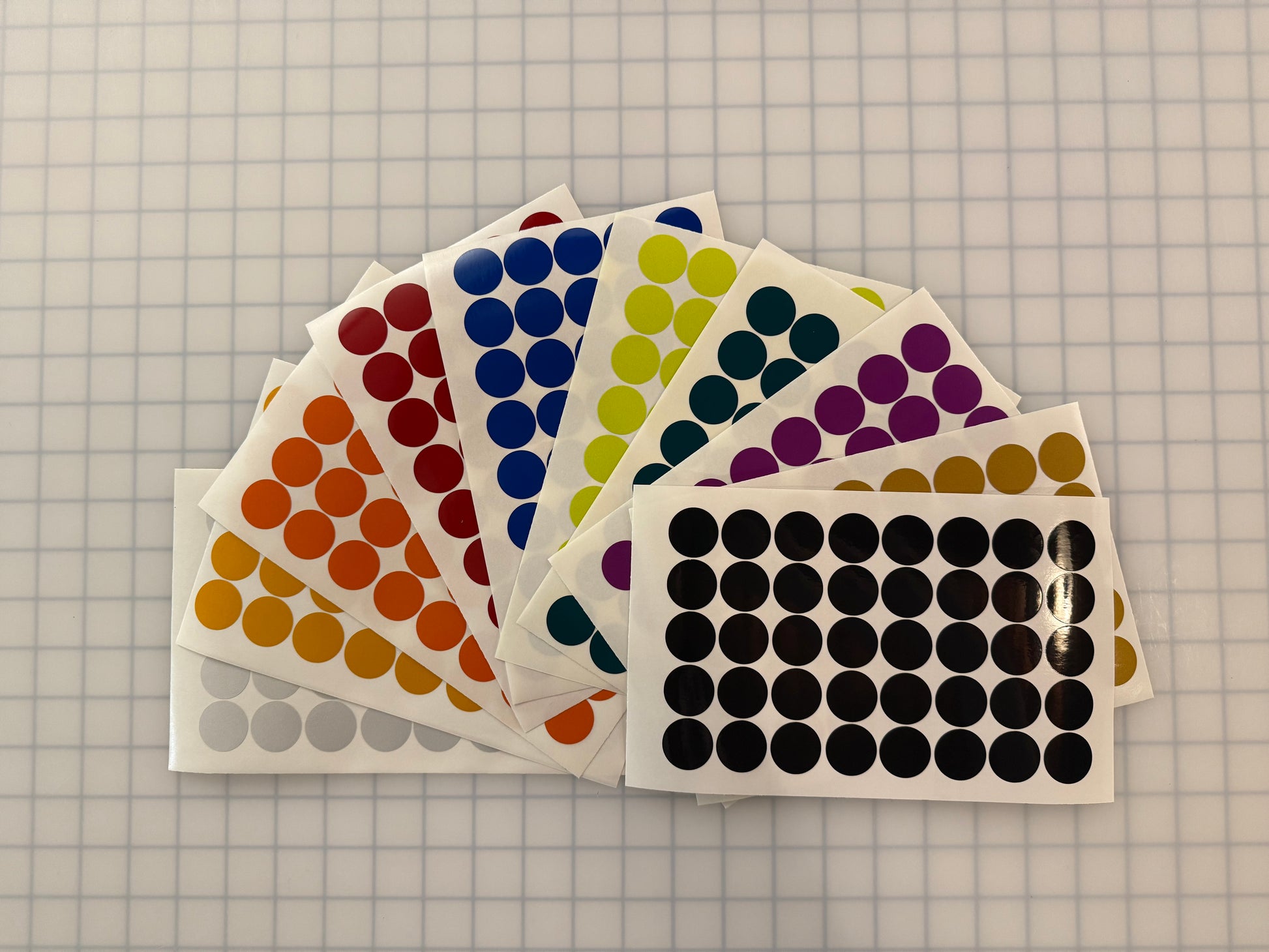 40 Reflective 1" ELG Dots (Circles) - Reflective Pro