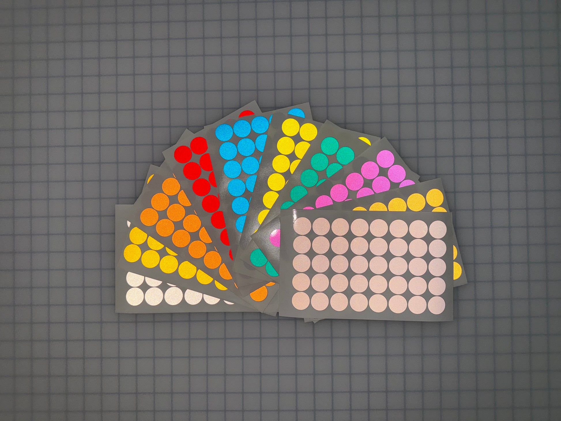 40 Reflective 1" ELG Dots (Circles) - Reflective Pro
