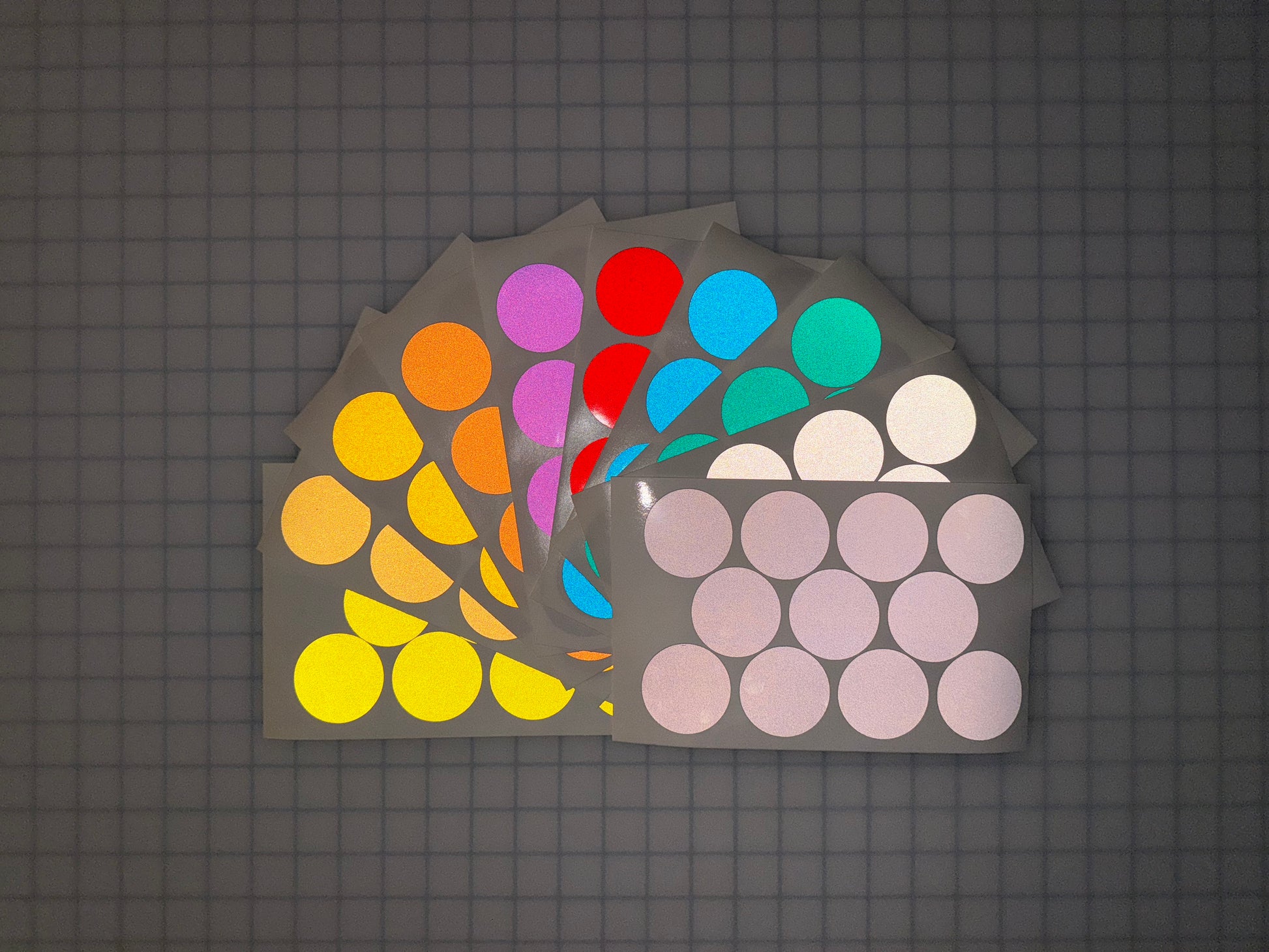 11 Reflective 2" ELG Dots (Circles) - Reflective Pro