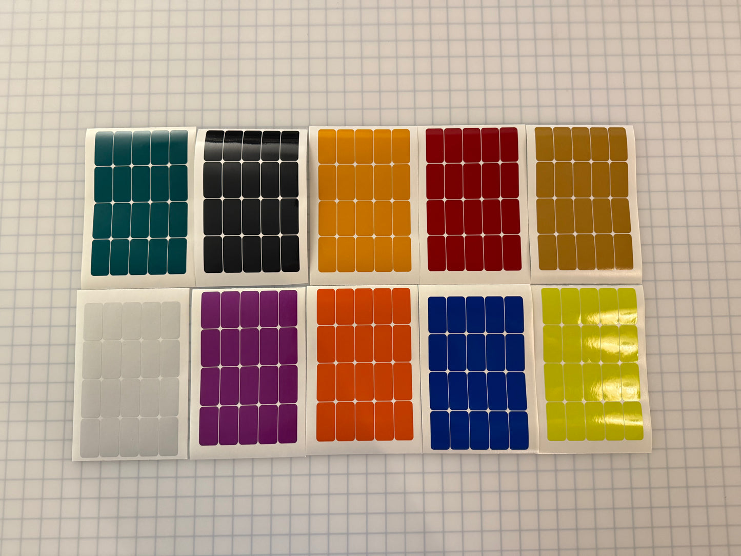 20 Reflective 1" x 2" ELG Rectangles