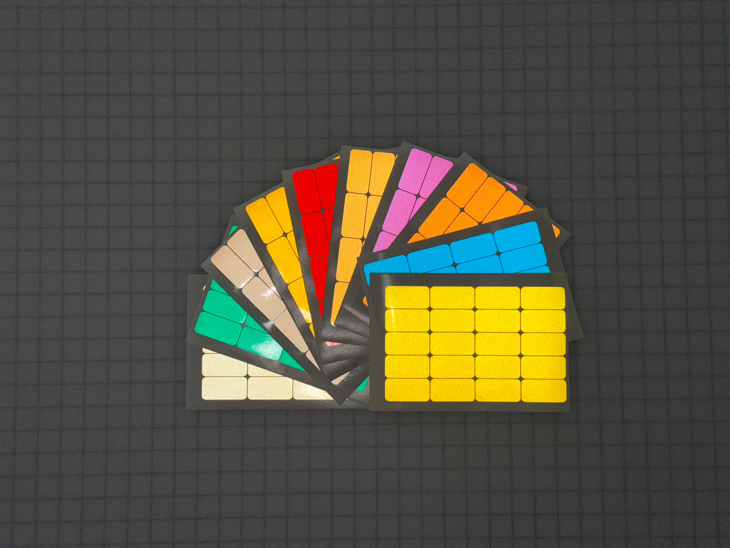 20 Reflective 1" x 2" ELG Rectangles