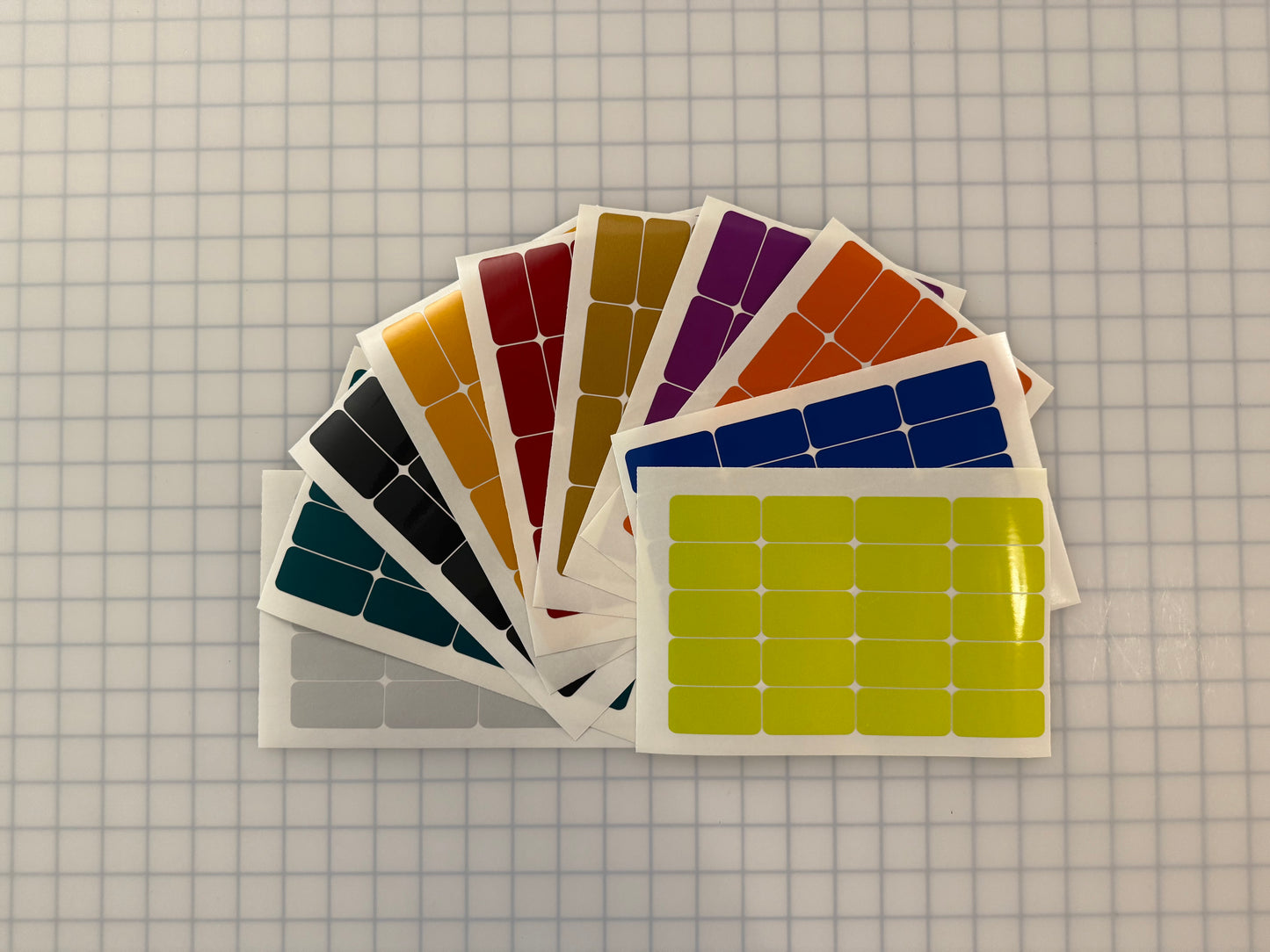 20 Reflective 1" x 2" ELG Rectangles