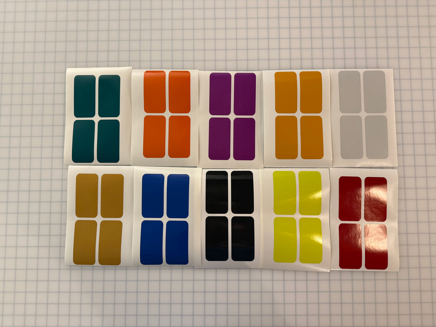 4 Reflective 2" x 4" ELG Rectangles