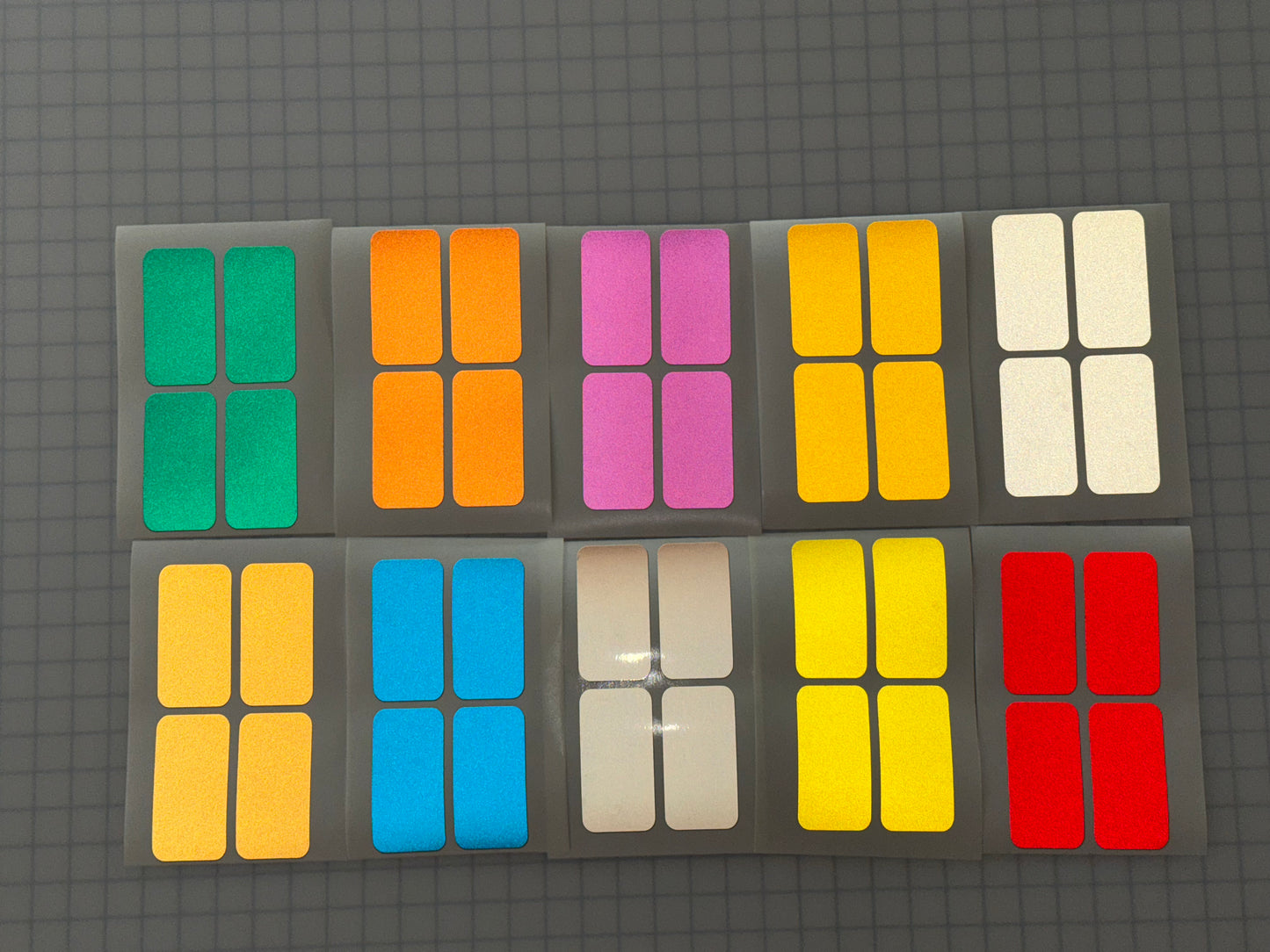 4 Reflective 2" x 4" ELG Rectangles