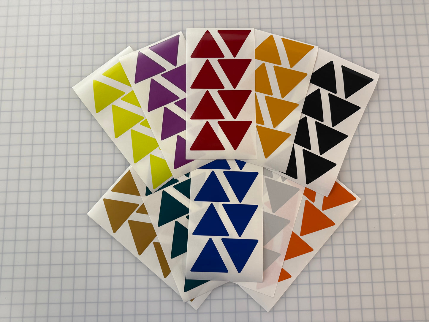 8 Reflective 3" x 2.65" ELG Triangles - Reflective Pro