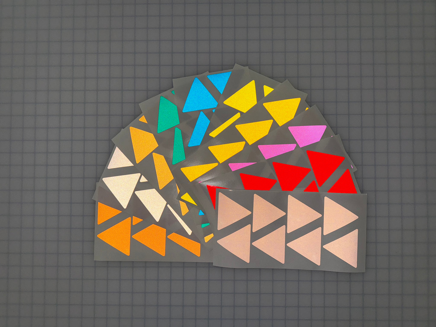 8 Reflective 3" x 2.65" ELG Triangles - Reflective Pro