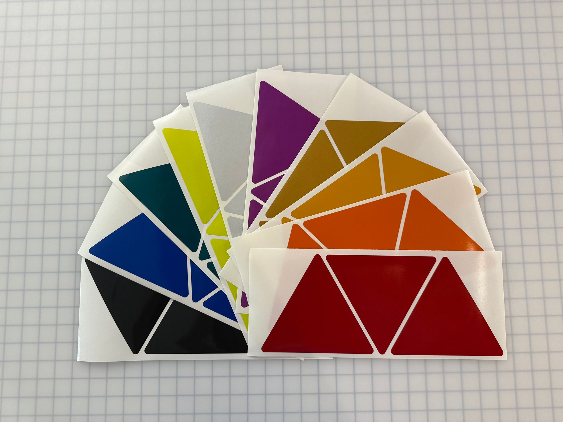 3 Reflective 5.5" x 6.3" ELG Triangles - Reflective Pro