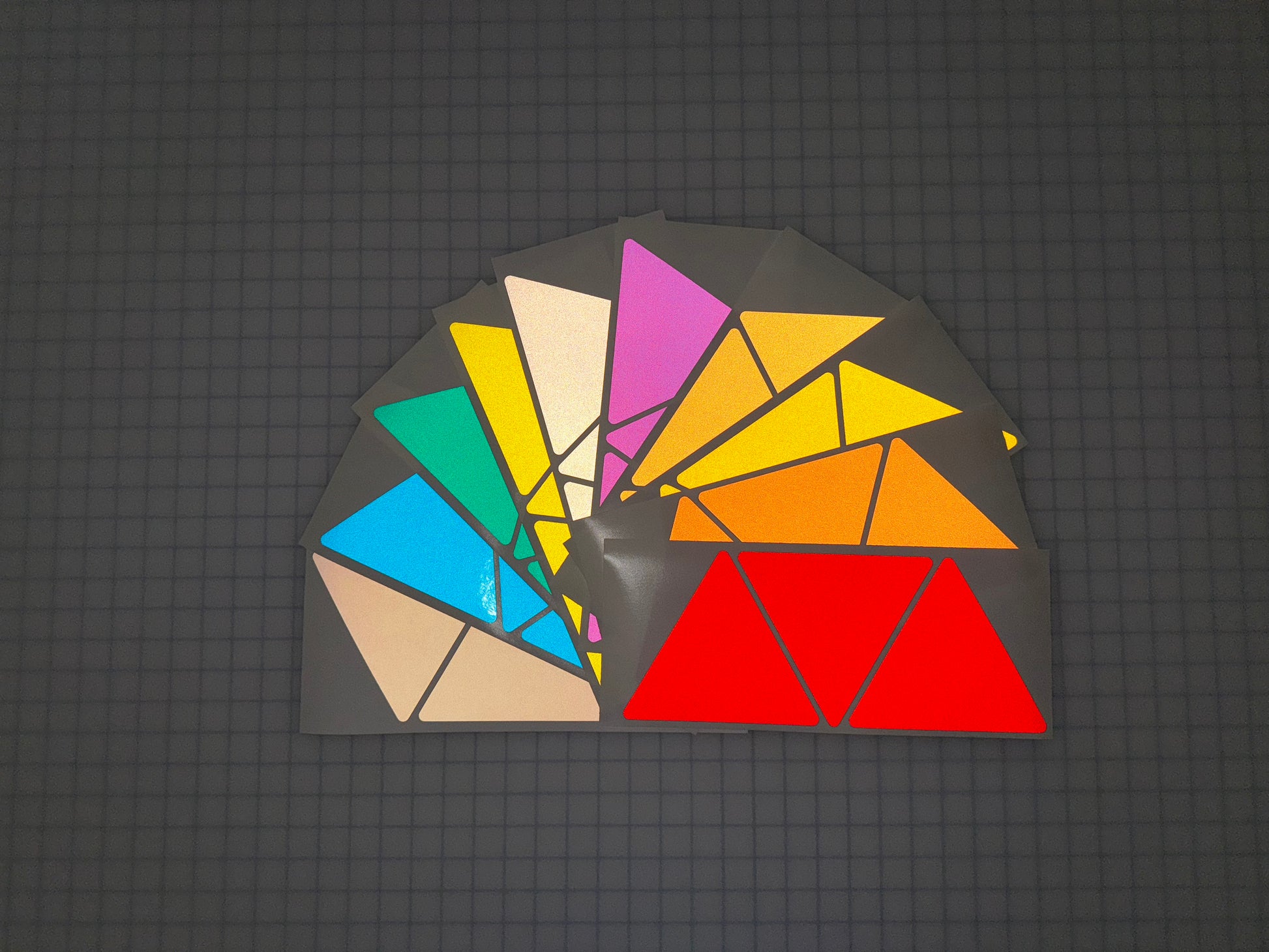 3 Reflective 5.5" x 6.3" ELG Triangles - Reflective Pro