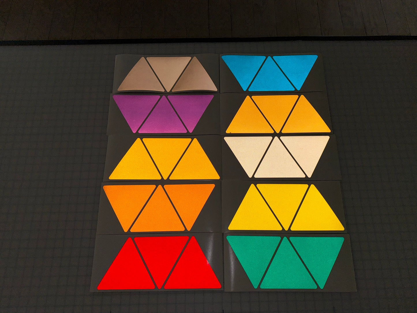 3 Reflective 5.5" x 6.3" ELG Triangles - Reflective Pro