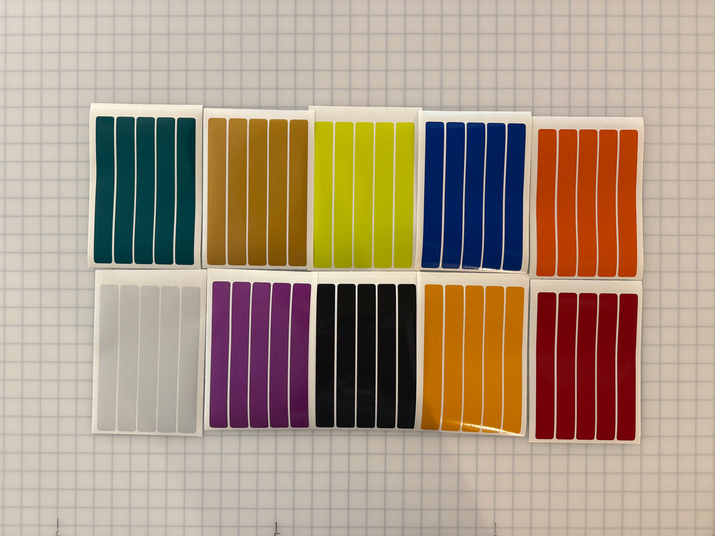 5 Reflective 1" x 8" ELG Strips