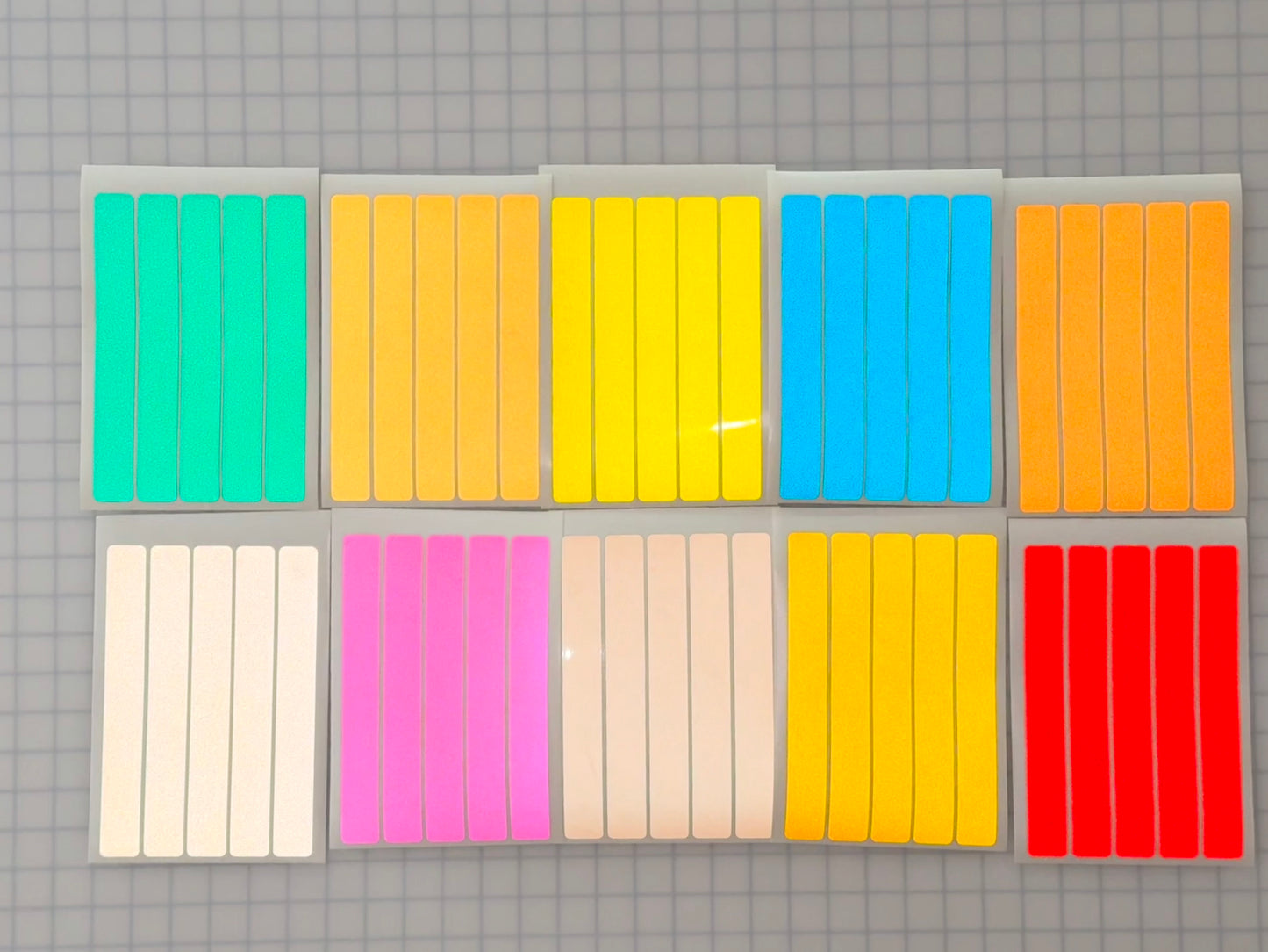 5 Reflective 1" x 8" ELG Strips