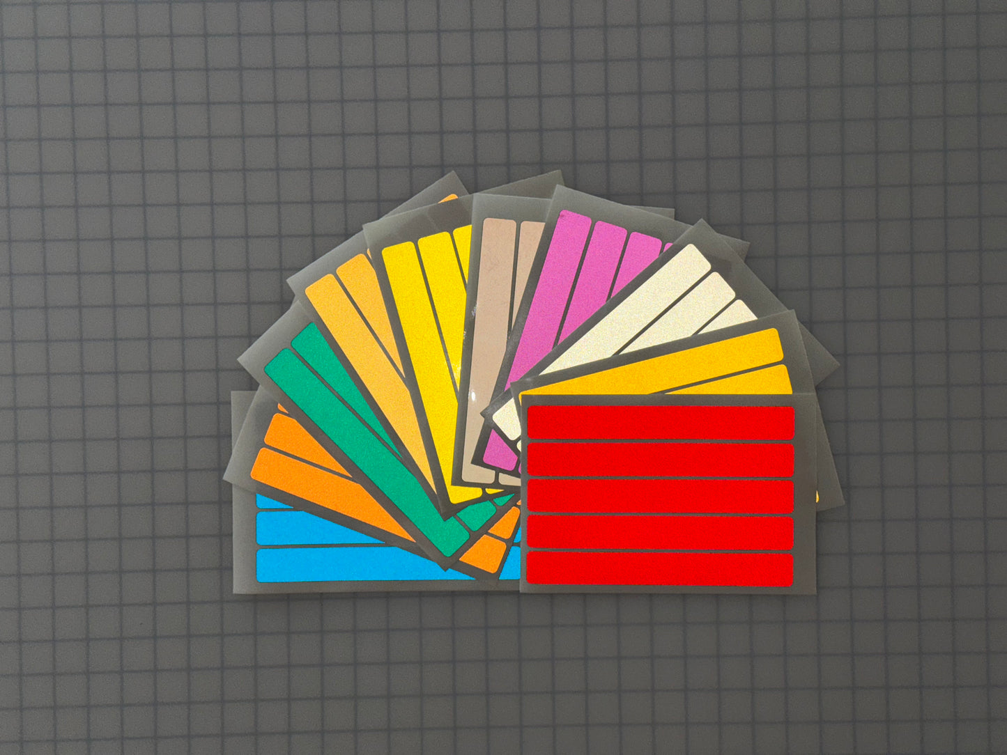 5 Reflective 1" x 8" ELG Strips