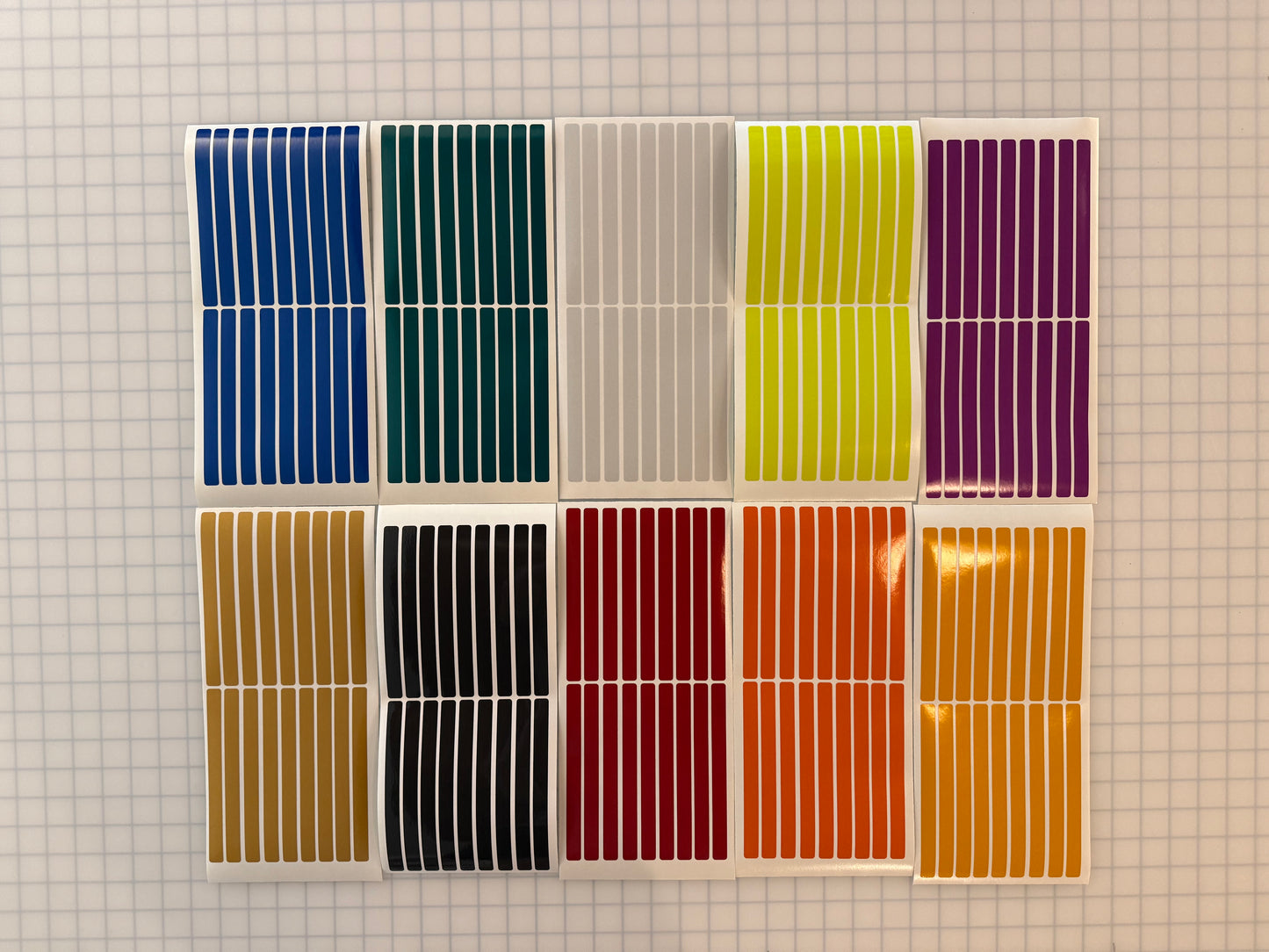 18 Reflective 0.5" x 6" ELG Strips - Reflective Pro