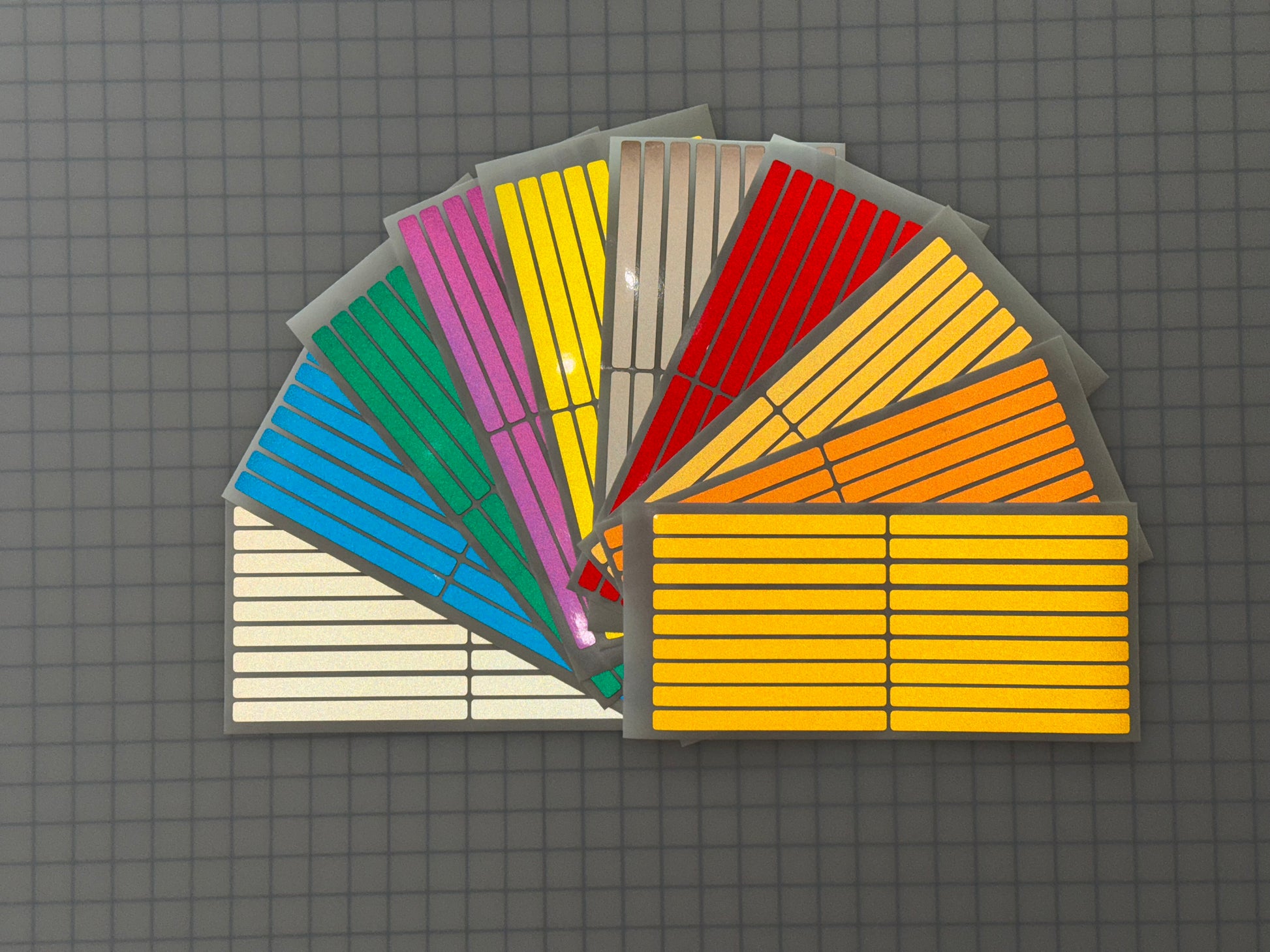 18 Reflective 0.5" x 6" ELG Strips - Reflective Pro