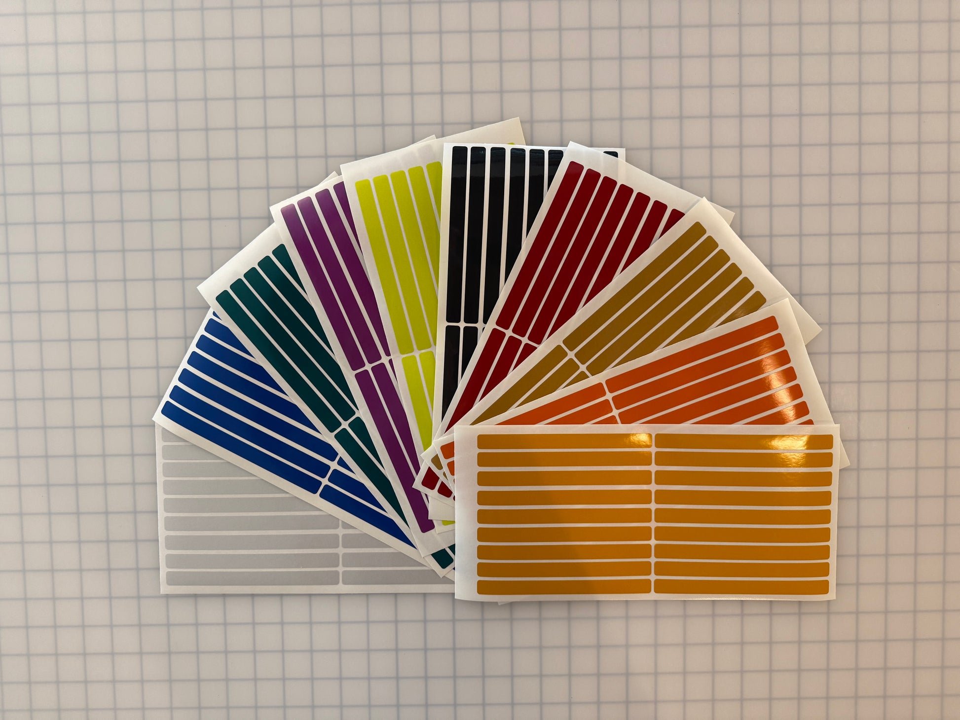 18 Reflective 0.5" x 6" ELG Strips - Reflective Pro