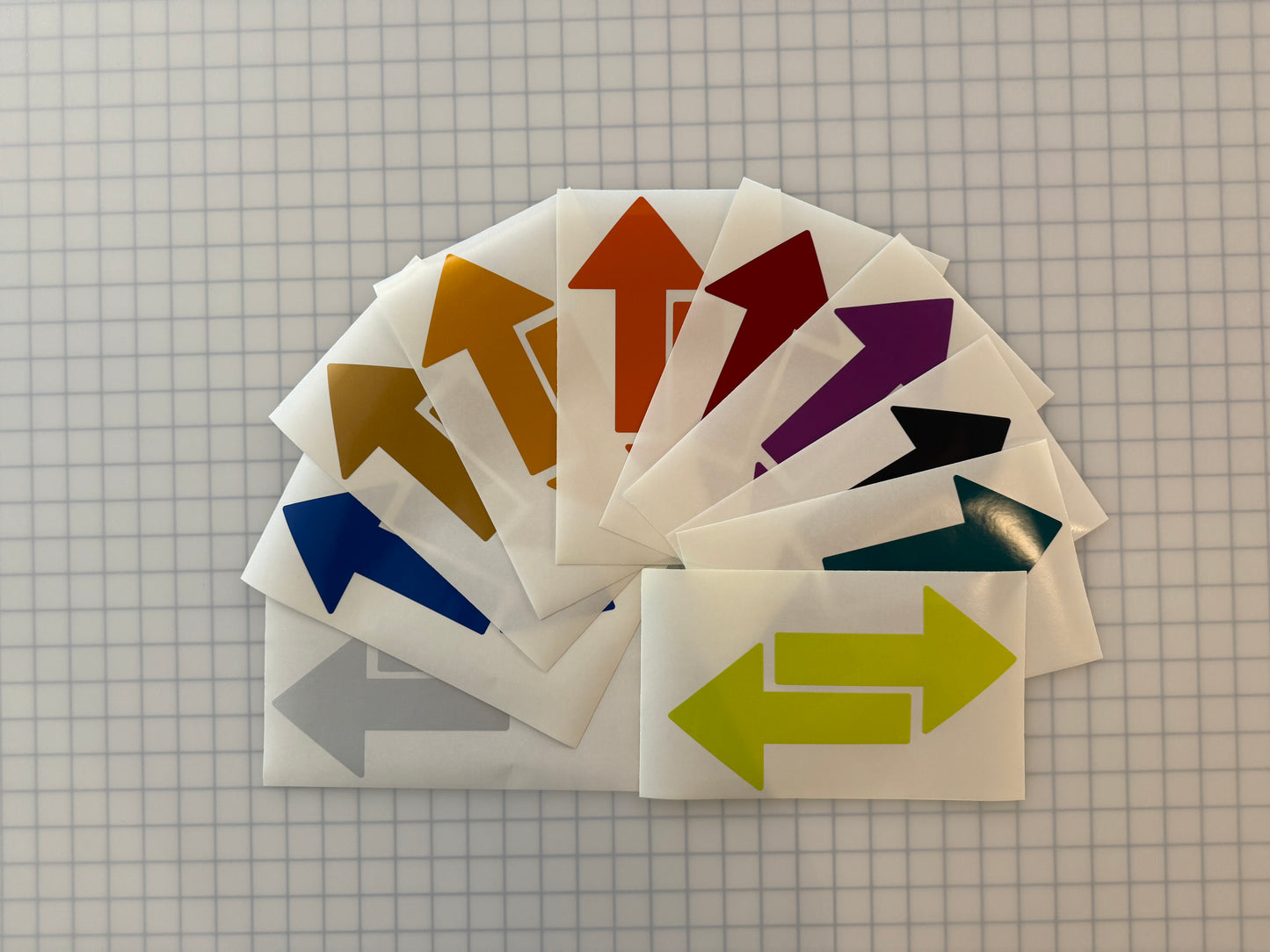 2 Reflective 4" x 6.5" ELG Arrows