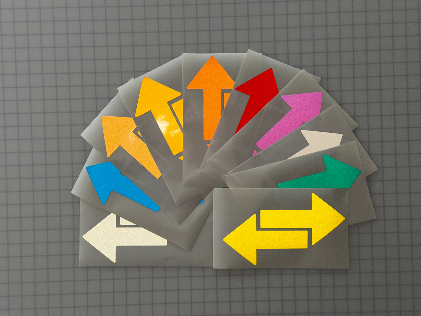 2 Reflective 4" x 6.5" ELG Arrows