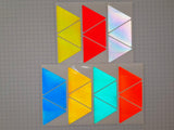 3 Reflective 6.3" x 5.5" V98 Prismatic Triangles