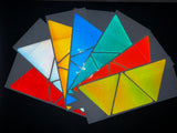 3 Reflective 6.3" x 5.5" V98 Prismatic Triangles