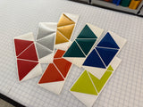 3 Reflective 6.3" x 5.5" V98 Prismatic Triangles
