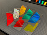 3 Reflective 6.3" x 5.5" V98 Prismatic Triangles