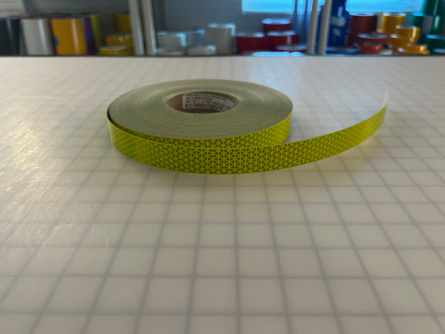 1" Inch Oralite V98 Fluorescent Lime Prismatic Reflective Tape - Reflective Pro