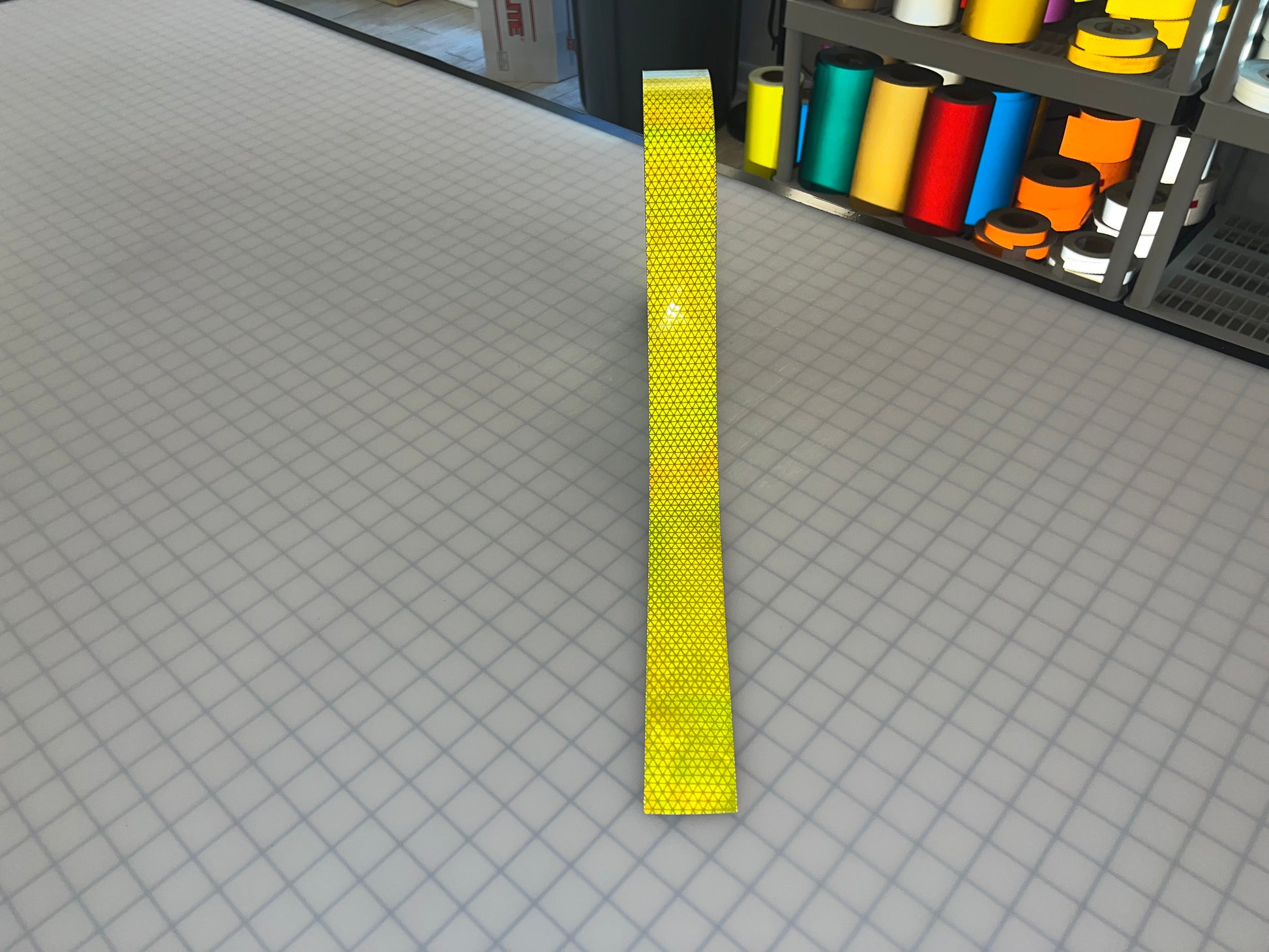 2" Inch Oralite V98 Fluorescent Lime Prismatic Reflective Tape - Reflective Pro