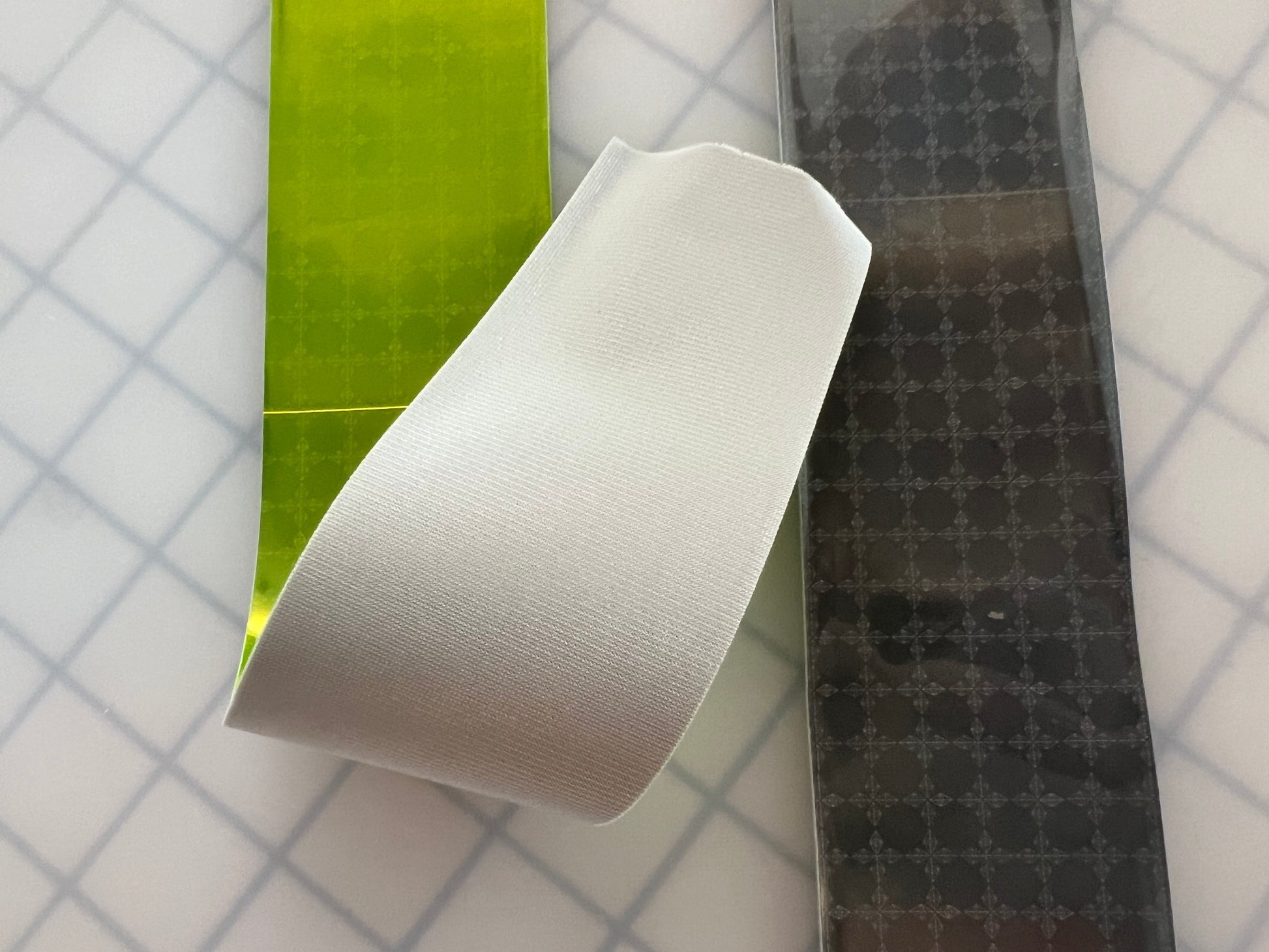 2" Oralite GP440 Ultra Bright Prismatic Sew On Trim - Silver & Fluorescent Lime - Reflective Pro