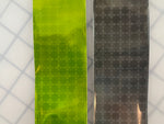 2" Oralite GP440 Ultra Bright Prismatic Sew On Trim - Silver & Fluorescent Lime - Reflective Pro