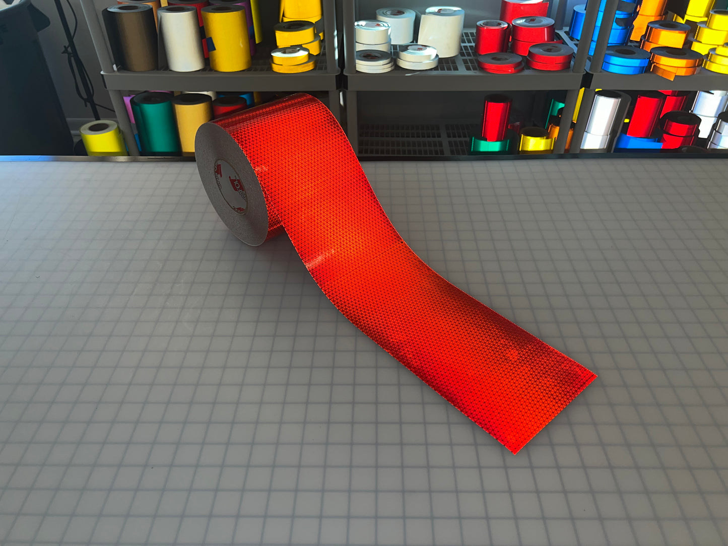 6" Inch Oralite V98 Red Prismatic Reflective Tape