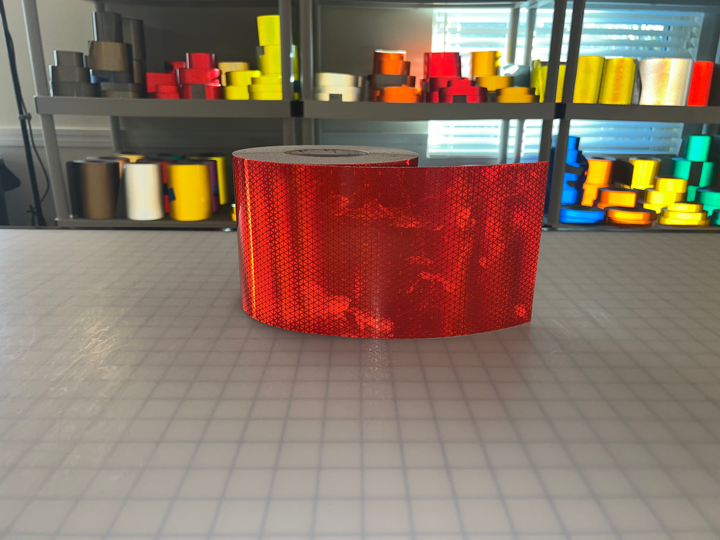 6" Inch Oralite V98 Red Prismatic Reflective Tape