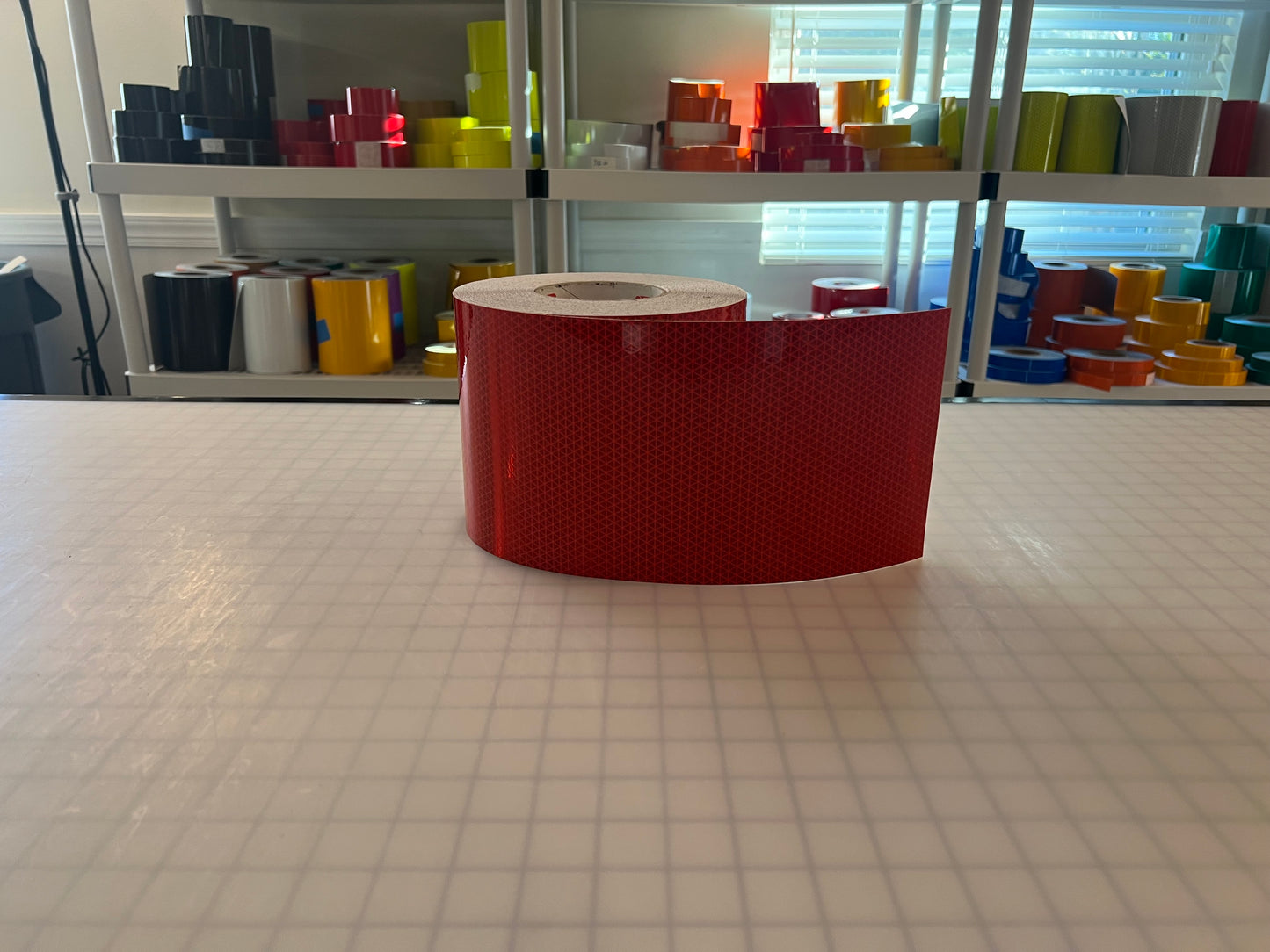 6" Inch Oralite V98 Red Prismatic Reflective Tape