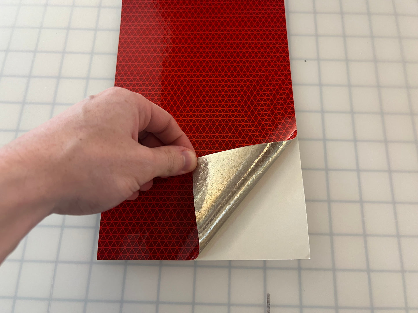 6" Inch Oralite V98 Red Prismatic Reflective Tape