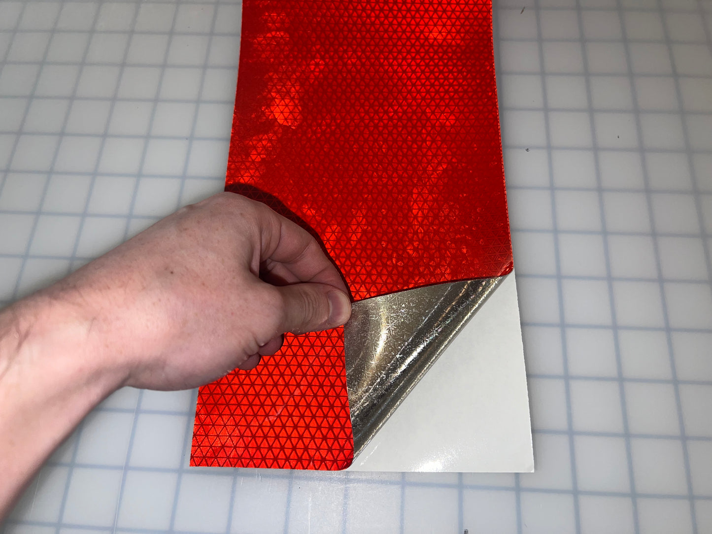 6" Inch Oralite V98 Red Prismatic Reflective Tape