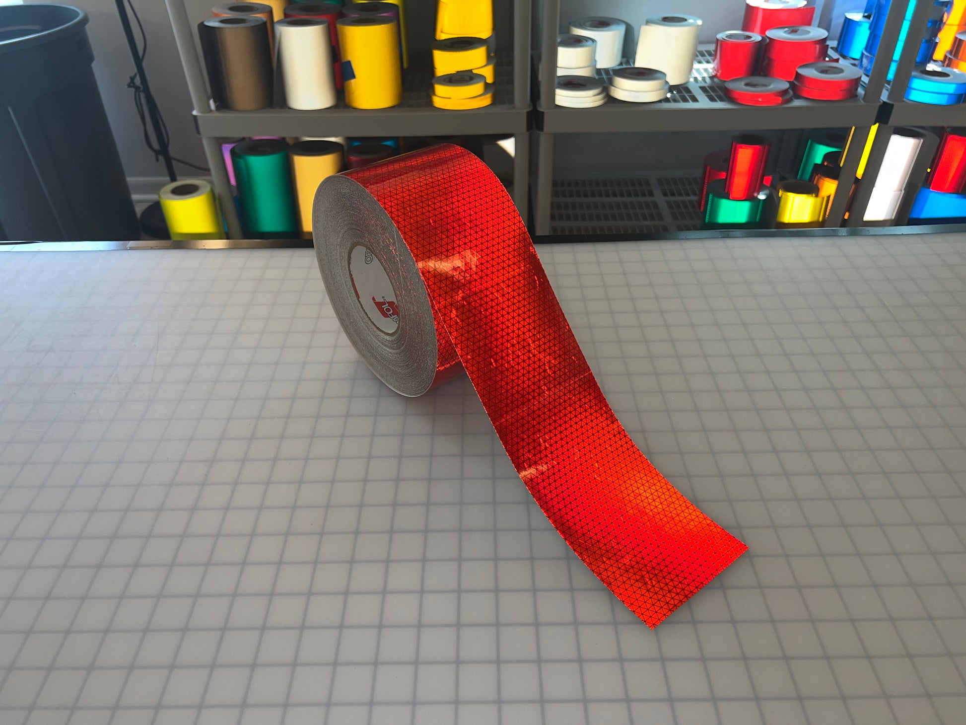4" Inch Oralite V98 Red Prismatic Reflective Tape - Reflective Pro