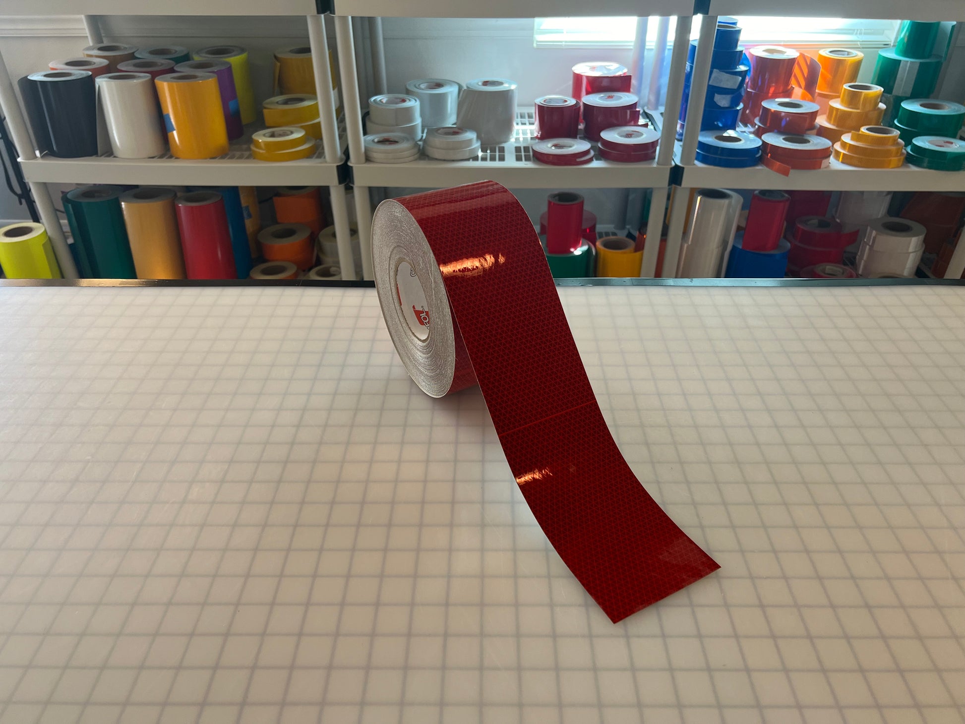 4" Inch Oralite V98 Red Prismatic Reflective Tape - Reflective Pro